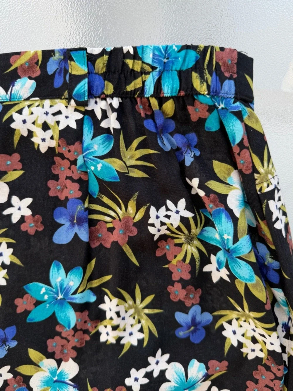 Sag Harbor Multi-Color Floral Button-Front A-Line Maxi Skirt ~ Women’s Small